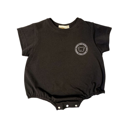 Teddy Bubble Romper | Charcoal or Heather Grey